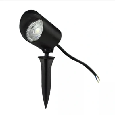 Immagine di Faretto a le da esterno per giardino orientabile 7w 620 lumen luce con picchetto lampada proiettore spot (7W calda)