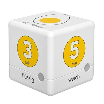 Immagine di TFA Dostmann Cube Timer Ei uova Bianco, Giallo digitale