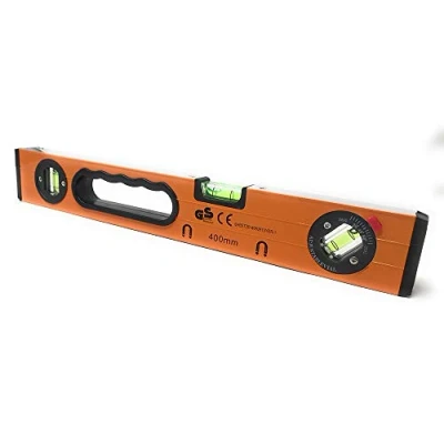 Immagine di Vetrineinrete® Livella a bolla magnetica strumento per misurazione orizzontale verticale 45 precisione 0,5mm/m 40 cm 91840 D67