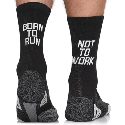 Immagine di TODO Running RAID Calzini da corsa tecnici, anti bolle, per uomo e donna con DryTex. sportivi colorati Marathon Trail Jogging Running, With Born to Run Not