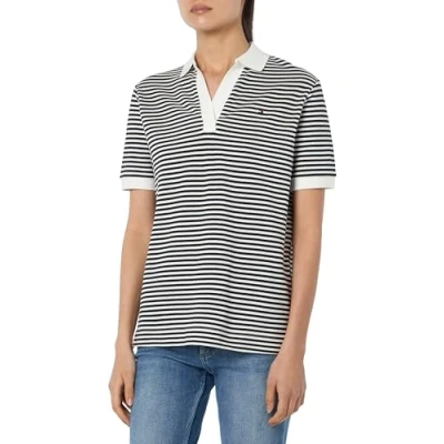 Immagine di Tommy Hilfiger OPEN Placket Tshirt con stampa, Donna, Taglia: Small, Desert sky/white