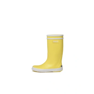 Immagine di Aigle Lolly POP Unisex Stivali di Gomma per bambini, Taglia: 32, Jaune/blanc naturale