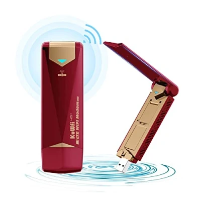 Immagine di router 4g sim portatile, KuWFi,Modem USB con slot per 150 mbps, antenna di guadagno rotante a 270, scheda Supporto FDD LTE B1/B3/B7/B8/B20