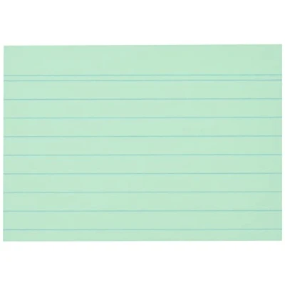 Immagine di Herlitz Schede per appunti, 100 pezzi, Formato A7, Verde
