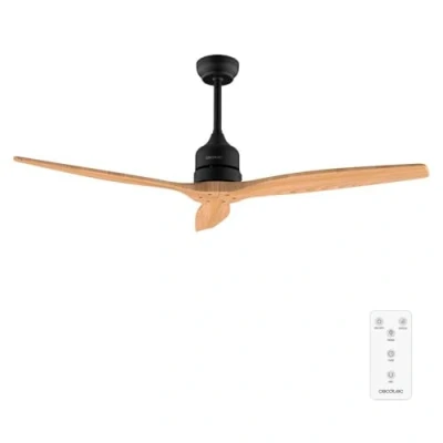 Immagine di Cecotec Ventilatori da Soffitto EnergySilence Aero 5270 Black&amp;LightWood. 40 W, Diametro 132 cm, Telecomando, Timer Fino a 8 Ore, 6 Velocità, 3 Pale, Estate/Inverno, Altezza Regolabile