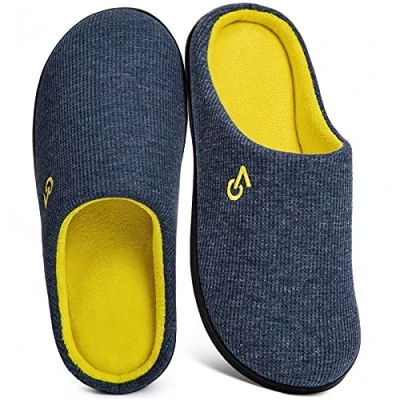 Immagine di VeraCosy Bicolore Pantofole da Uomo in Memory Foam Blu,44 45 EU