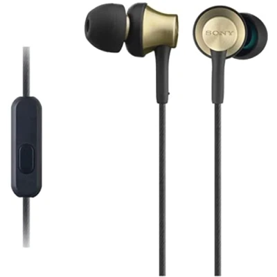 Immagine di Sony MDR EX650AP Cuffie Auricolari con Microfono e comandi per Smartphone, Nero/Ottone