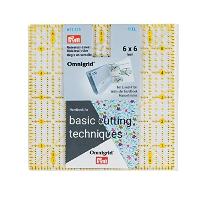 Immagine di Prym Universal Ruler 6 x Inch Omnigrid Rectangular, Transparent, 6x6