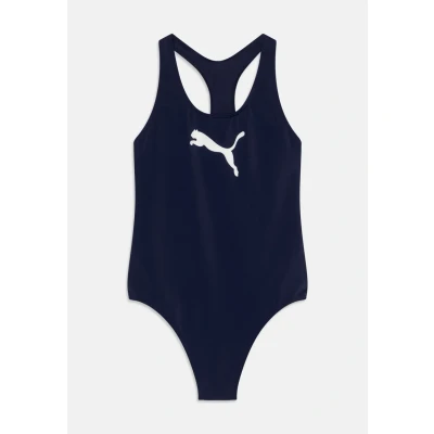 Immagine di Puma SWIM Girls Racerback Swimsuit Costume da bagno per bambini, Taglia: 116, Navy