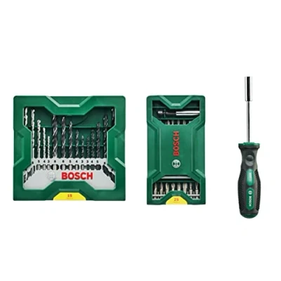 Immagine di Bosch Accessories Mini X Lin 2607017655 Kit inserti 41 parti incl. Cacciavite portainserti