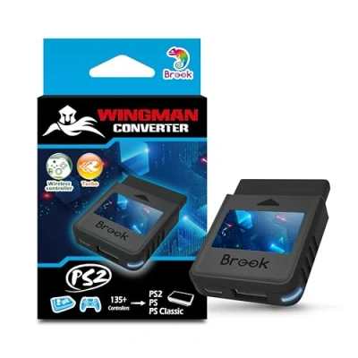 Immagine di Brook Wingman PS2 Convertitore Versione Wireless da PS 4/3 a PS2/1, Console Retrò su PS2/PS1/PS Classiche, per Retro