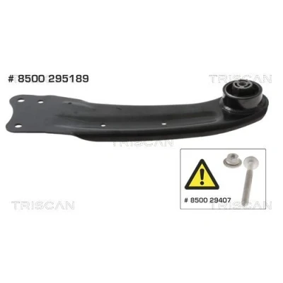 Immagine di TRISCAN 8500 295189 Braccio oscillante, Sospensione ruota con cuscinetto in gomma oscillante triangolare VOLKSWAGEN: Passat B6 Variant