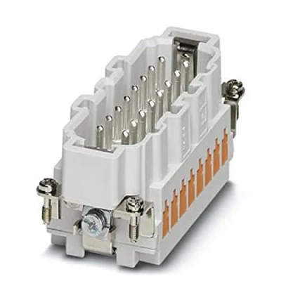 Immagine di Inserto maschio HC B 1605653 Phoenix Contact 32 + PE Cavo piatto 10 pz.
