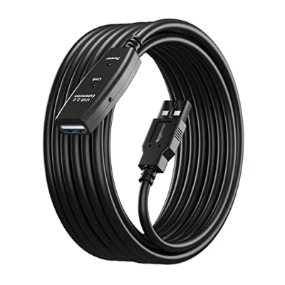 Immagine di MutecPower 10m Cavo prolunga con ripetitore attivo USB maschio a femmina 2.0 chipset estensione 10 metri