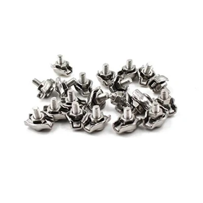 Immagine di M5 morsetti per fune metallica,304 acciaio inossidabile unico Clip 20PCS
