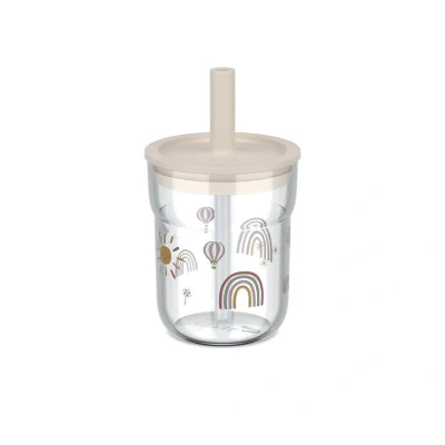 Immagine di Bicchiere con Cannuccia Mio Sunshine &amp; Rainbow 250ml