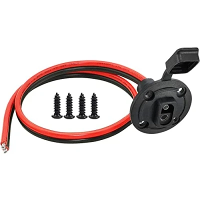 Immagine di YETOR Presa solare, resistente alle intemperie, connettore a parete laterale, 10 AWG, cavo di prolunga per caricatore solare (50 cm)