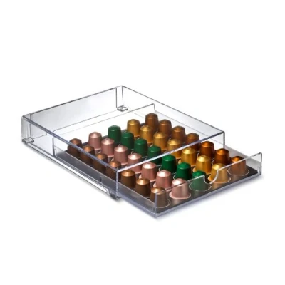 Immagine di Mongardi 2077C00 Cassetto portacapsule, 2 Griglie, Trasparente, 31 x 24.5 5.5 cm