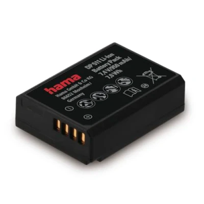 Immagine di Hama batteria agli ioni di litio DP 396&quot; per Canon LP E10 (batteria litio, ricambio, 950 mAh, EOS 1100D, 1200D, 1300D, 2000D, 4000D), nero