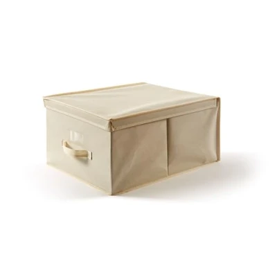 Immagine di PERFETTO PIÙ EasyBox Scatola Custodia Tnt, Tessuto, Ecru, 40x50x25 cm