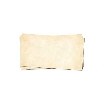 Immagine di PRESENTOU 50 fogli di carta da lettere stampati su entrambi i lati, 120 grammi, motivata, certificato, menu, lettera d&#039;amore (vintage chiaro, buste)