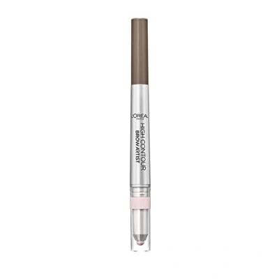 Immagine di L&#039;Oréal Paris Matita Sopracciglia Automatica High Definer 2 in 1, Tratto Automatico con Illuminante, 102 Cool Brown