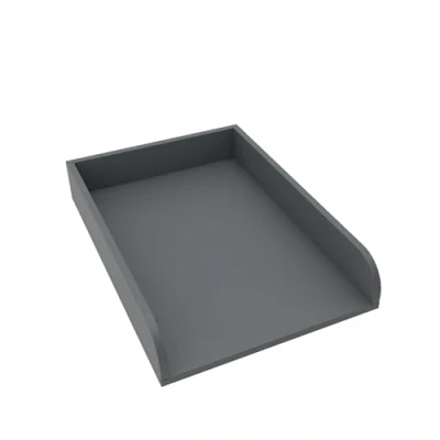 Immagine di regalik Materassino Fasciatoio Universale, per Comò di Qualsiasi Larghezza, Rimovibile, Pannelli Frontali Arrotondatii, Grafite, Materiale ABS da 2 mm, 72 cm x 54