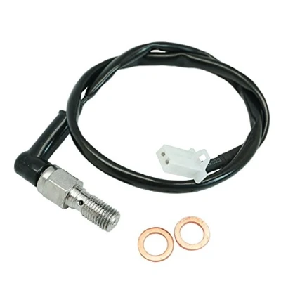 Immagine di M10 x 1,00 mm anteriore posteriore idraulico freno pinza pompa cilindrica luce interruttore di stop con vite cava per scooter Moped Dirt Pit Bike ATV