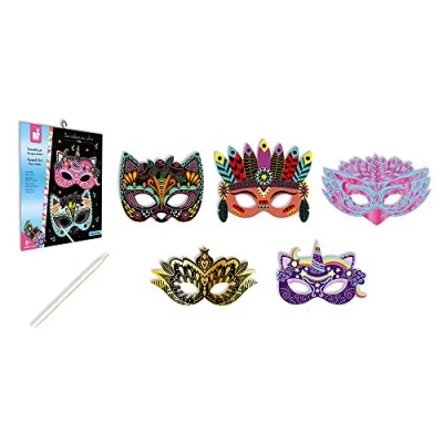 Immagine di Janod J07890 Batman Scratch Art Party Masks, Multi, one Size