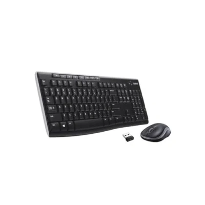 Immagine di Logitech MK270 Combo Tastiera e Mouse Wireless per Windows, Layout ‎Francese AZERTY Nero
