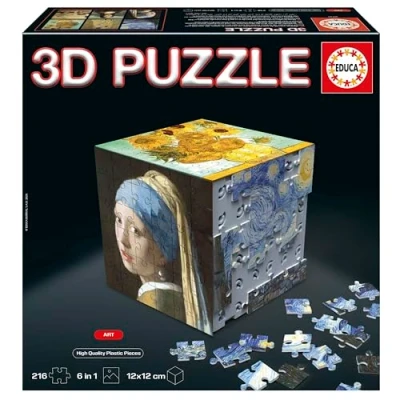 Immagine di Educa 3D Puzzle Cube Arte. A Partire da 6 Anni (20123)