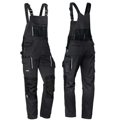 Immagine di Uvex Tune up Salopette lunghe da uomo con tasche sulle ginocchia, Nero, 50