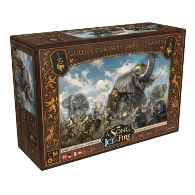 Immagine di CMON A Song of Ice &amp; Fire Kriegselefanten der Goldenen Kompanie And Combat Gioco, Colore Multi Colored, 10. Neutrale Erweiterung, CMND0240