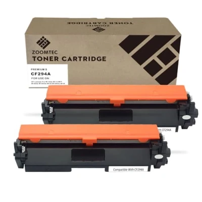 Immagine di ZOOMTEC Sostituzione per HP CF294A 94A CF294X 94X 2 Paquet Toner Cartuccia compatibile Laserjet Pro MFP M118dw M118 M148dw M148fdw M148 M149fdw M149 Stampante (2 Nero, Con Chip)