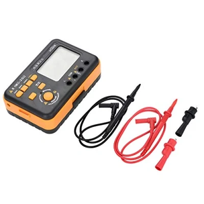 Immagine di VC60B MegOhm Meter，Megohmmetro Multimetro Digitale Resistenza di Isolamento Multi Tester con LCD retroilluminato 250/500/1000V 200MΩ/2GΩ 750V