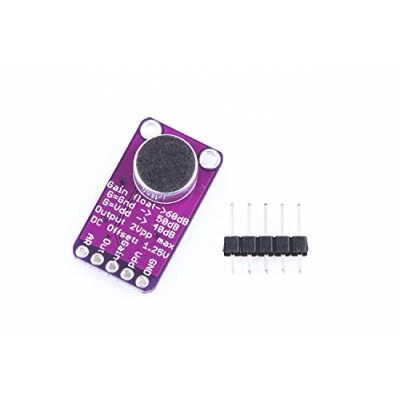 Immagine di DollaTek MAX9814 Electret Mic Modulo Amplificatore per Microfono Controllo Automatico del Guadagno Arduino