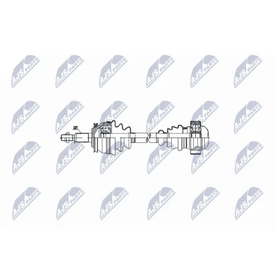 Immagine di NTY NPW VW 048 Albero motore / Semiasse Assale anteriore Sx 645 Cambio manuale VOLKSWAGEN: Transporter 5, 6, Multivan 5 (7HM