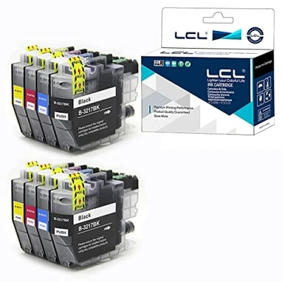 Immagine di LCL Cartucce d&#039;inchiostro Compatibile LC3217 LC 3217 LC3217VAL LC3217BK LC3217C 3217M LC3217Y (2K2C2M2Y) Sostituzione per Brother MFC J5330DW XL J5830DW J6530DW J6535DW