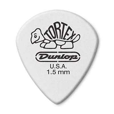 Immagine di Jim Dunlop 478P Tortex Jazz III Plettro per chitarra, 1,5 mm, confezione da 12, colore: Bianco