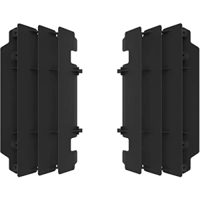 Immagine di POLISPORT 8472500001 Set di griglie per radiatore in polipropilene resistente e durevole senza hardware compatibile con le moto Kawasaki colore nero