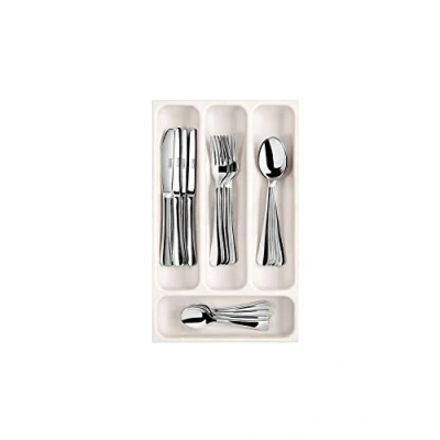 Immagine di Tescoma 899410 FlexiSpace Porta Posate da Cassetto, Plastica, Bianco, 37 X 22,2 4,5 cm