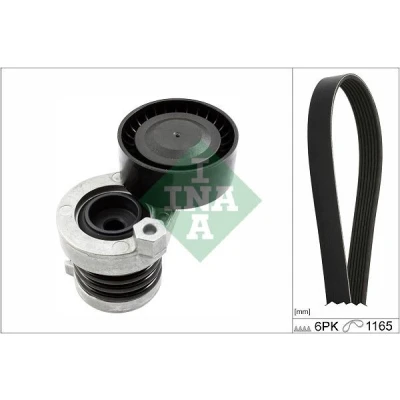 Immagine di INA 529 0590 10 Kit cinghie Poly V Controllare corsa libera generatore ed ev. sostituire RENAULT: Kadjar, Megane 4, DACIA: Lodgy
