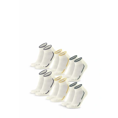 Immagine di Danish Endurance Quarter 6PACK Calze sportive, Taglia: 39 42, offwhite dark green navy mustard
