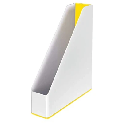 Immagine di Leitz Portariviste, Formato A4, Gamma WOW, Dual Colour Bianco/Giallo, 53621016