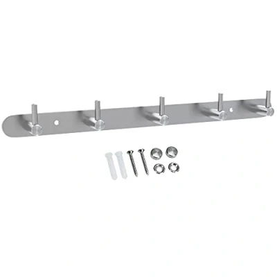 Immagine di INTIRILIFE Appendiabiti in Acciaio Inox Modell B 5 Gancio da Parete attaccapanni Muro Diversi Modelli
