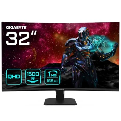 Immagine di Gigabyte GS32QC Monitor da gioco ERP F (A G) 81.3 cm (32 pollici) 16:9 1 ms HDMI ™, DisplayPort, Presa cuffie VA LCD