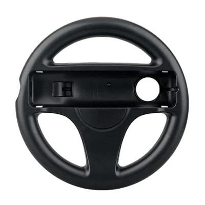 Immagine di OSTENT Mario Kart Racing Giochi Volante compatibile per Nintendo Wii Remote Controller Colore Nero