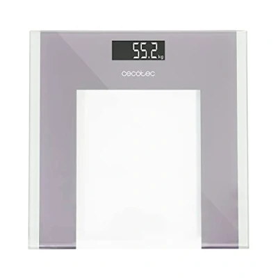 Immagine di Cecotec Bilancia da bagno digitale Surface Precision Healthy. Piattaforma in vetro temperato 30 x cm, schermo LCD invertito, capacità massima 180 kg, design extra piatto, con nastro di misurazione