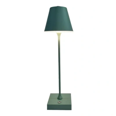 Immagine di Lampada led da tavolo touch con batteria ricaricabile usb 3 tonalità di colore dimmerabile (Verde)