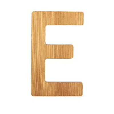 Immagine di Small Foot ABC Lettera E in bambù sostenibile, Super combinabile con Altre Lettere Come Decorazione o targhetta, particolarmente Adatto per Imparare a Leggere Bambini (Onore)